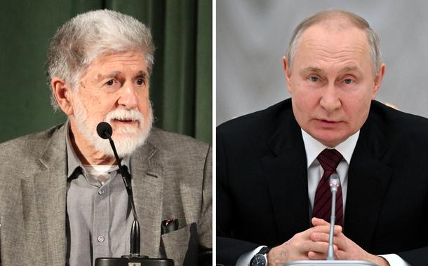 Celso Amorim e Vladimir Putin