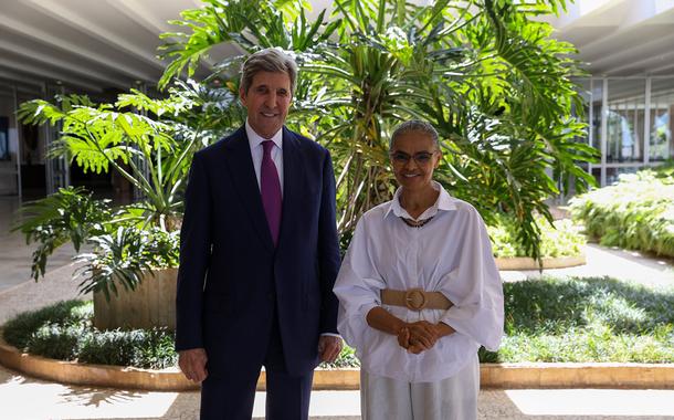 John Kerry e Marina Silva