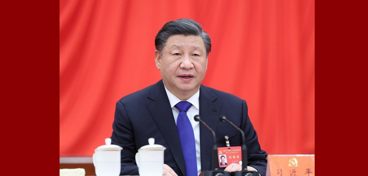 Xi Jinping na 2ª Sessão Plenária do 20º Comitê Central do Partido Comunista da China