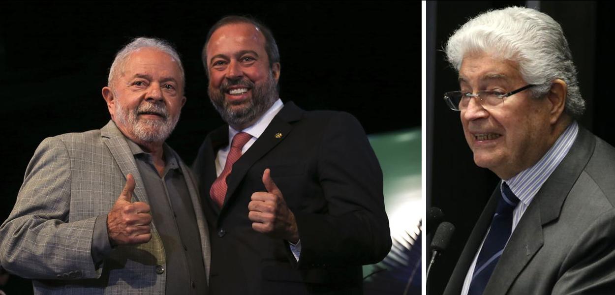 Luiz Inácio Lula da Silva, Alexandre Silveira e Roberto Requião