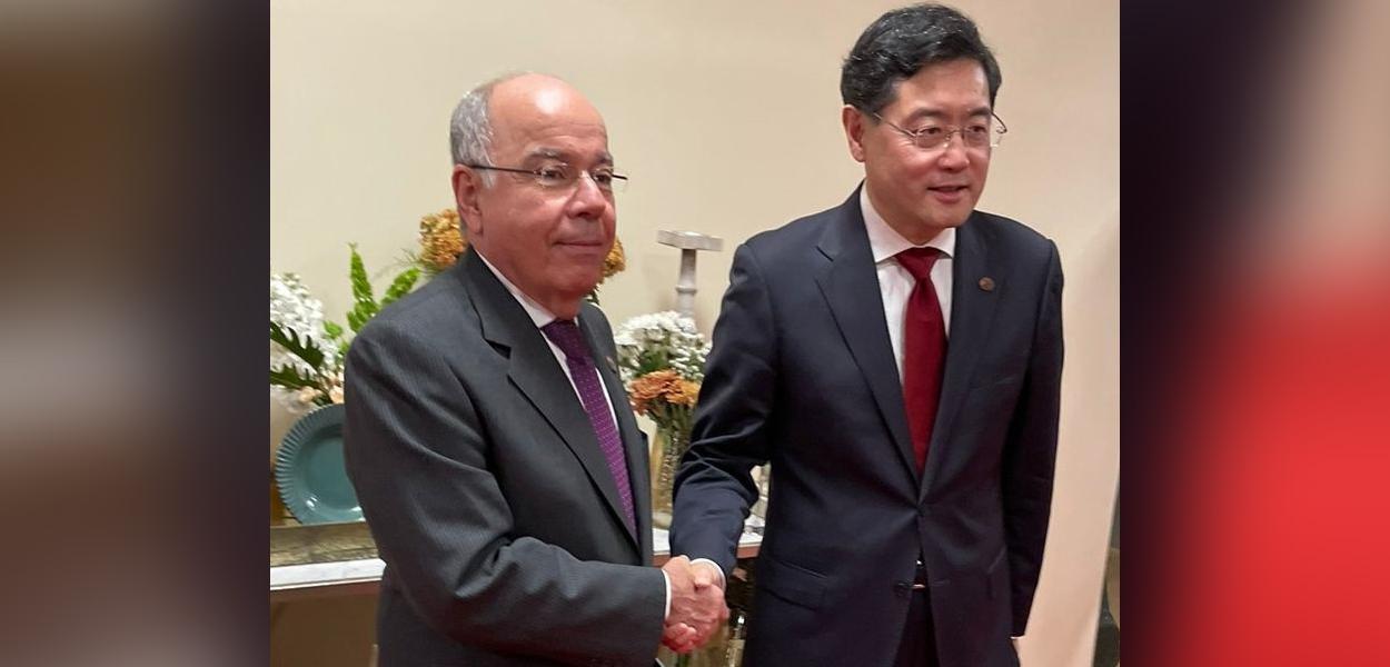 Mauro Vieira e Qin Gang