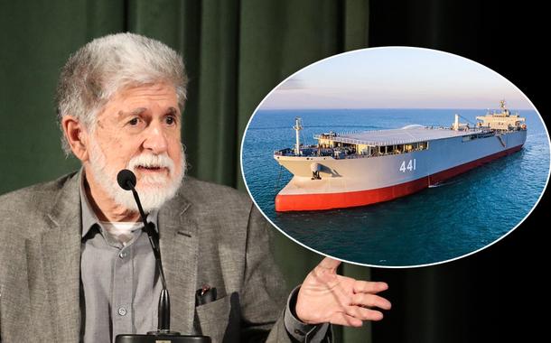 Celso Amorim e navio iraniano