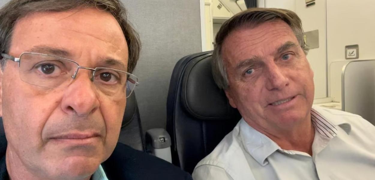 Ex-ministro do Turismo Gilson Machado e Jair Bolsonaro