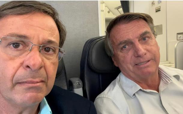 Ex-ministro do Turismo Gilson Machado e Jair Bolsonaro