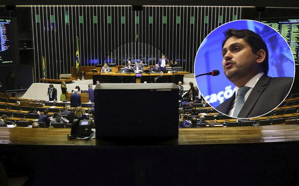 Plenário da Câmara Federal e Juscelino Filho