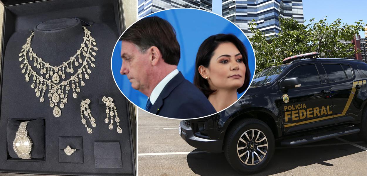 Joias, Bolsonaro com Michelle e Polícia Federal