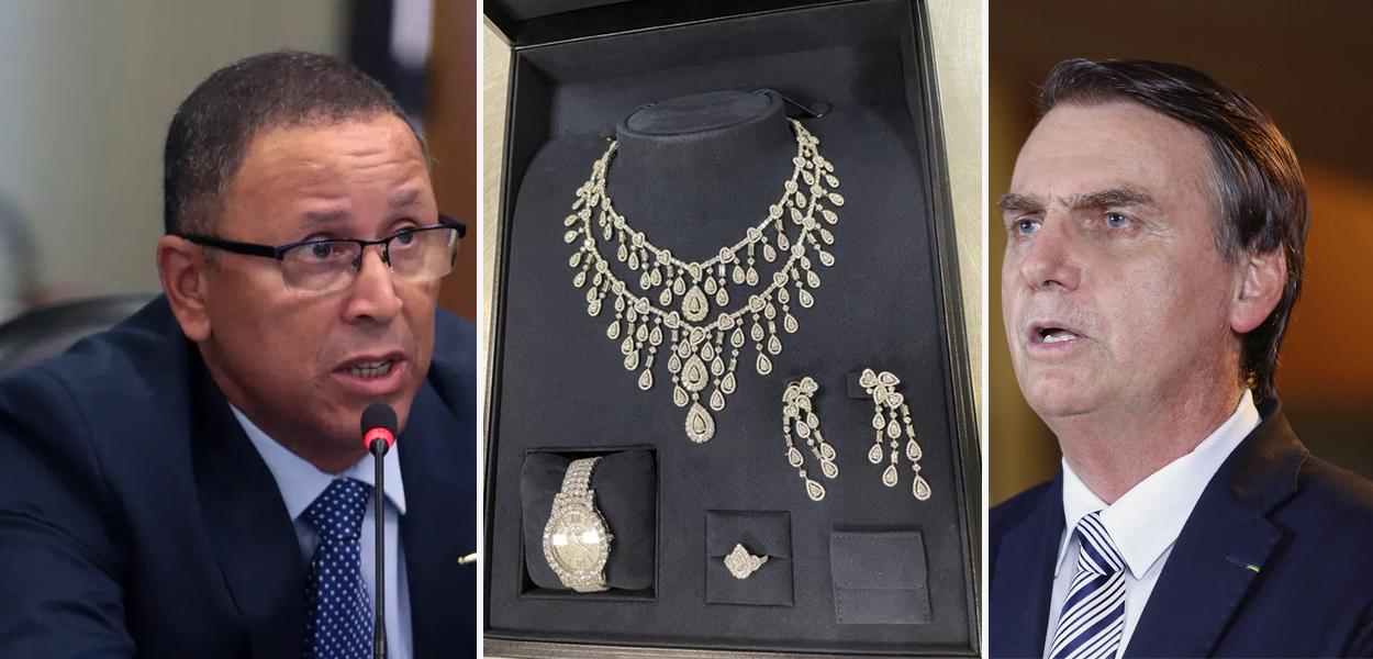 José Roberto Bueno Junior e Jair Bolsonaro