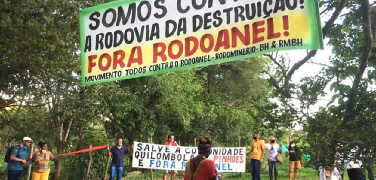 Ato Público e Abraço ao Cemitério dos Negros escravizados em Santa Luzia, MG: luta contra o Rodoanel/Rodominério na RMBH.