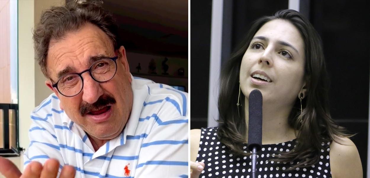 Ratinho e Natália Bonavides (Foto: Reprodução/Instagram | Paulo Sergio/Câmara dos Deputados) Ratinho e Natália Bonavides