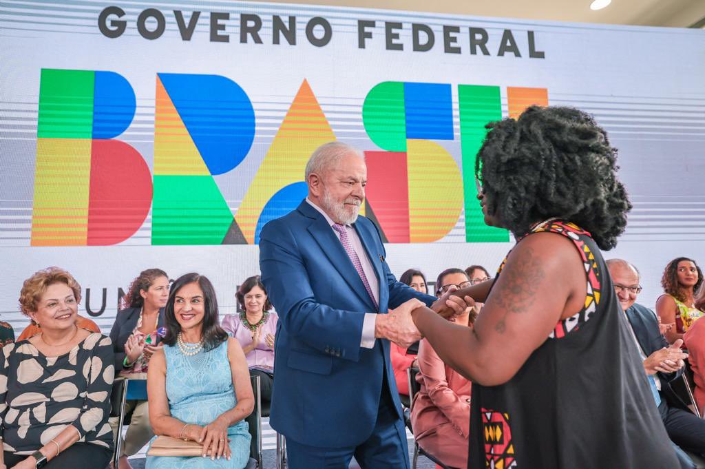 Lula durante evento do Dia Internacional das Mulheres no Palácio do Planalto