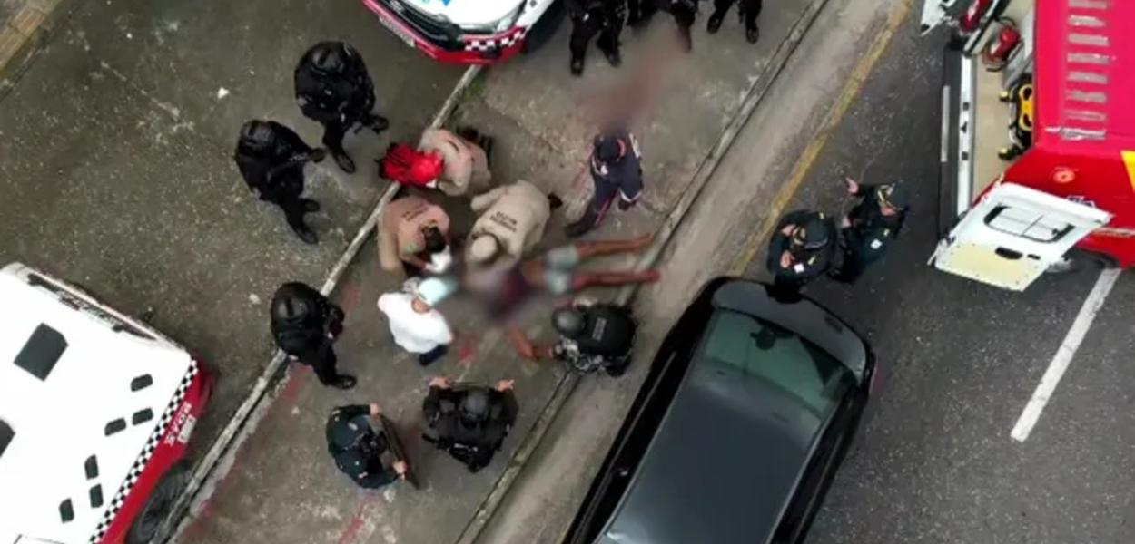 Sequestrador detido pela polícia em Belém