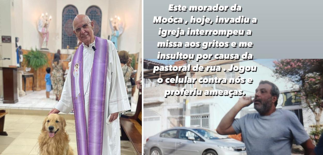 Padre Julio Lancellotti e agressor
