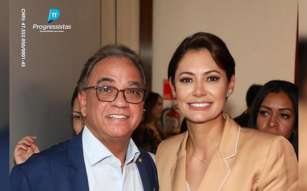 Ronaldo Fonseca e Michelle Bolsonaro