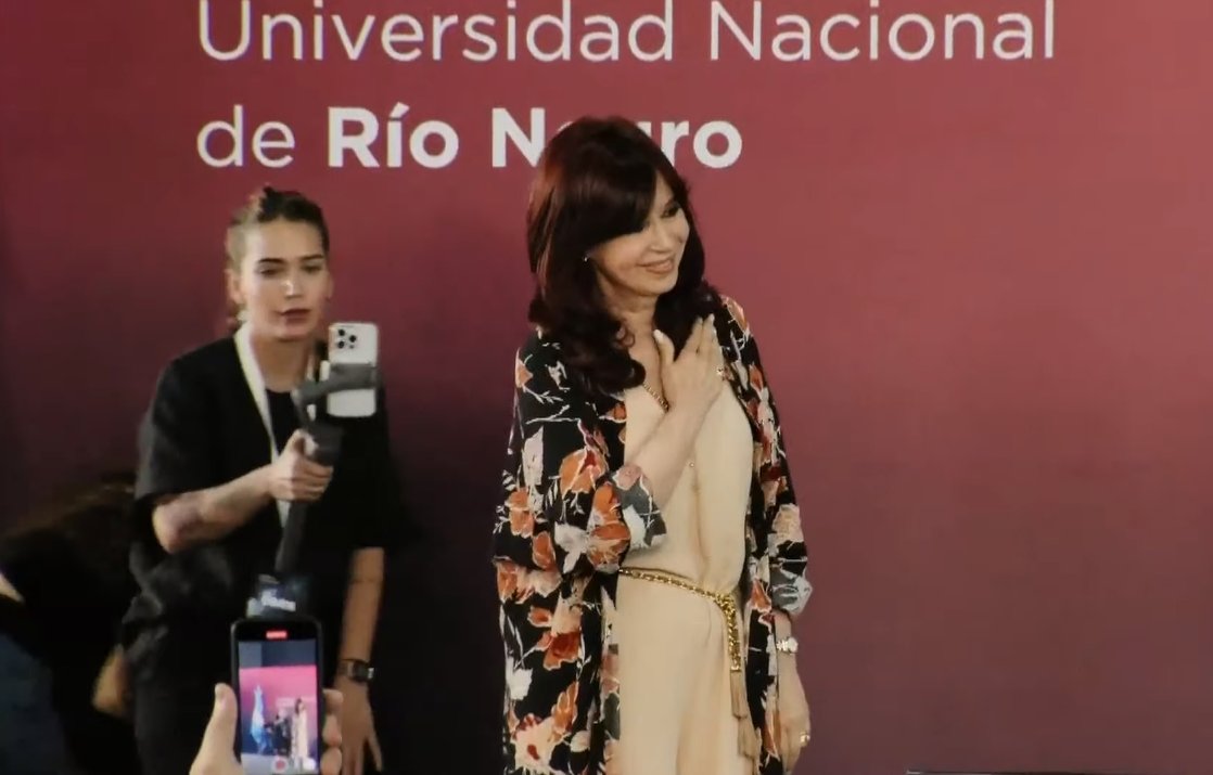 Cristina Kirchner na Universidade de Rio Negro