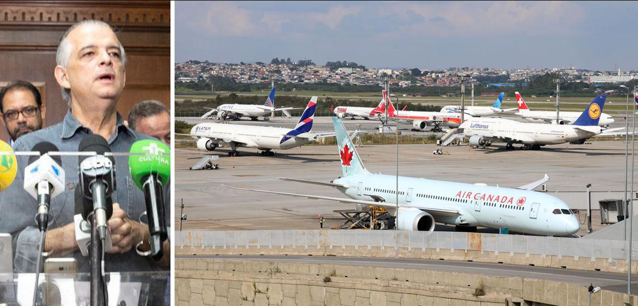 Márcio França e aviões