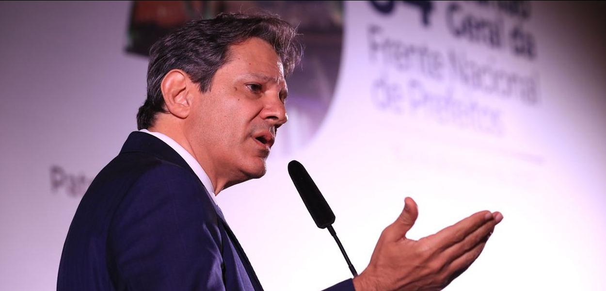 O ministro da Fazenda, Fernando Haddad