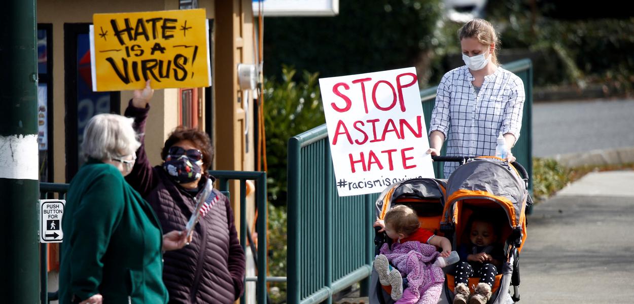 Protesto contra crimes de ódio nos EUA
17/03/2021
REUTERS/Lindsey Wasson