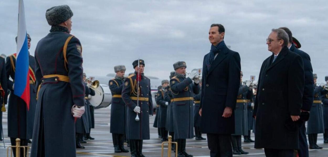 Presidente Sírio Bashar Assad chega a Moscou