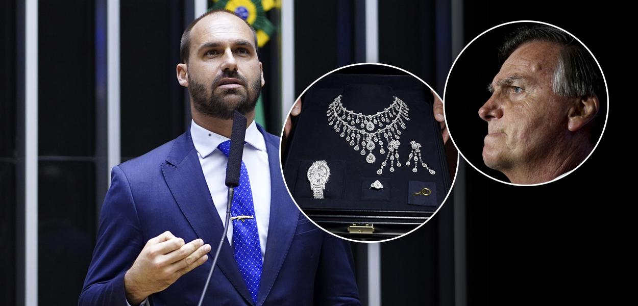 Eduardo Bolsonaro, joias e Jair Bolsonaro