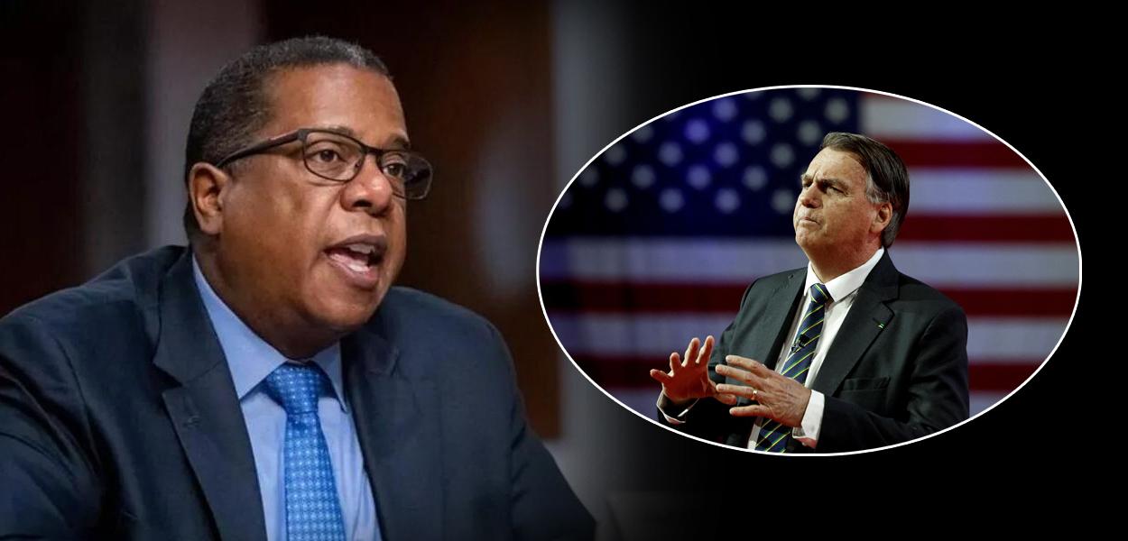 Secretário adjunto de Estado para Assuntos do Hemisfério Ocidental, Brian Nichols, e Jair Bolsonaro