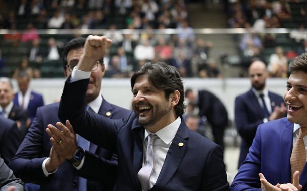Deputado André do Prado comemora eleição para presidência da Assembleia Legislativa de São Paulo (Alesp)