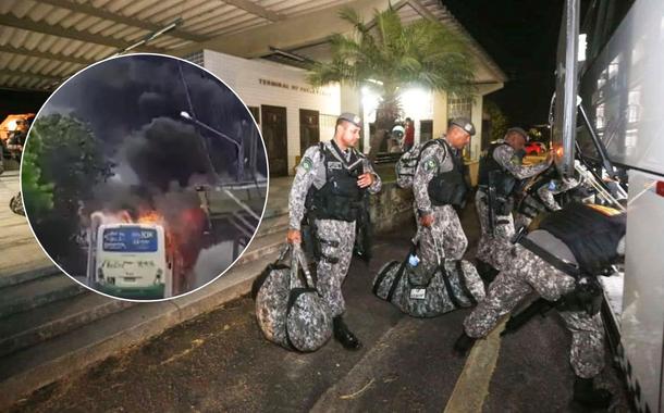 Agentes da Força Nacional no Rio Grande do Norte