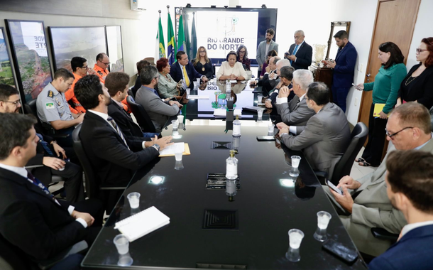 Governadora do Rio Grande do Norte, Fátima Bezerra, instala gabinete de crise