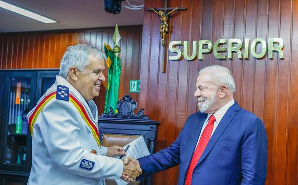 Presidente do STM, Francisco Joseli Parente Camelo, e presidente Luiz Inácio Lula da Silva