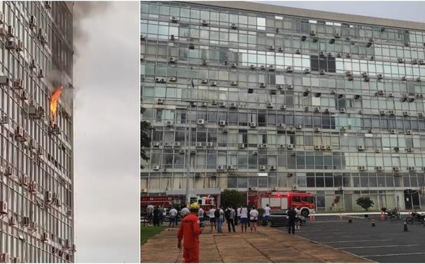 Incêndio em prédio do Ministério da Defesa