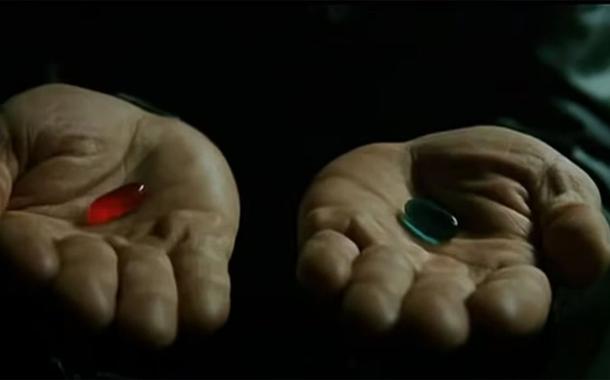 Pílula vermelha (red pill) e pílula azul (blue pill)