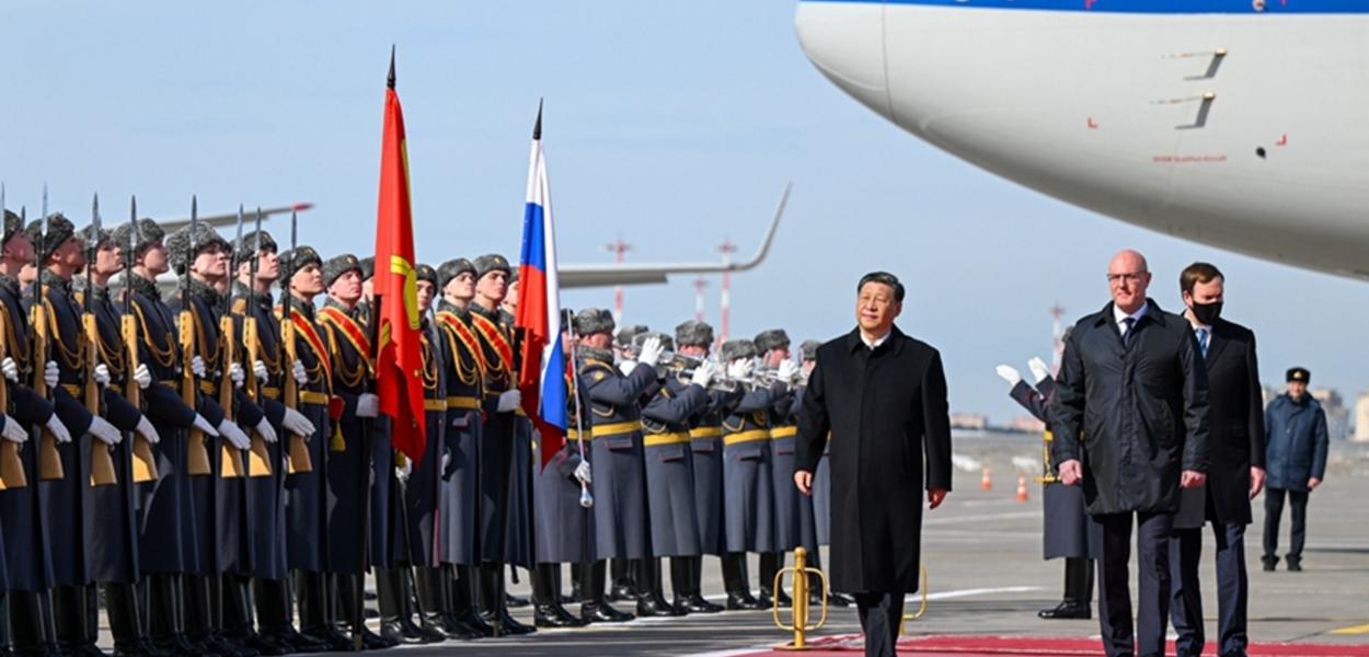 Xi Jinping chega a Moscou