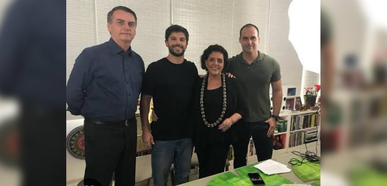 Jair Bolsonaro, Duda e Lêda Nagle e Eduardo Bolsonaro