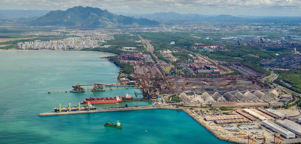 Complexo Portuário de Vitória e Tubarão (Foto: Divulgação) Complexo Portuário de Vitória e Tubarão