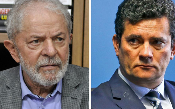 Luiz Inácio Lula da Silva (à esq.) e Sergio Moro