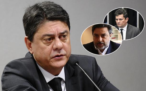 Da esq.: para a dir: Wadih Damous, Rodrigo Tacla Duran e Sergio Moro