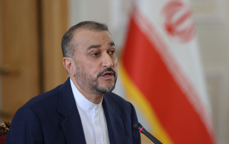 O chanceler iraniano, Hossein Amirabdollahian