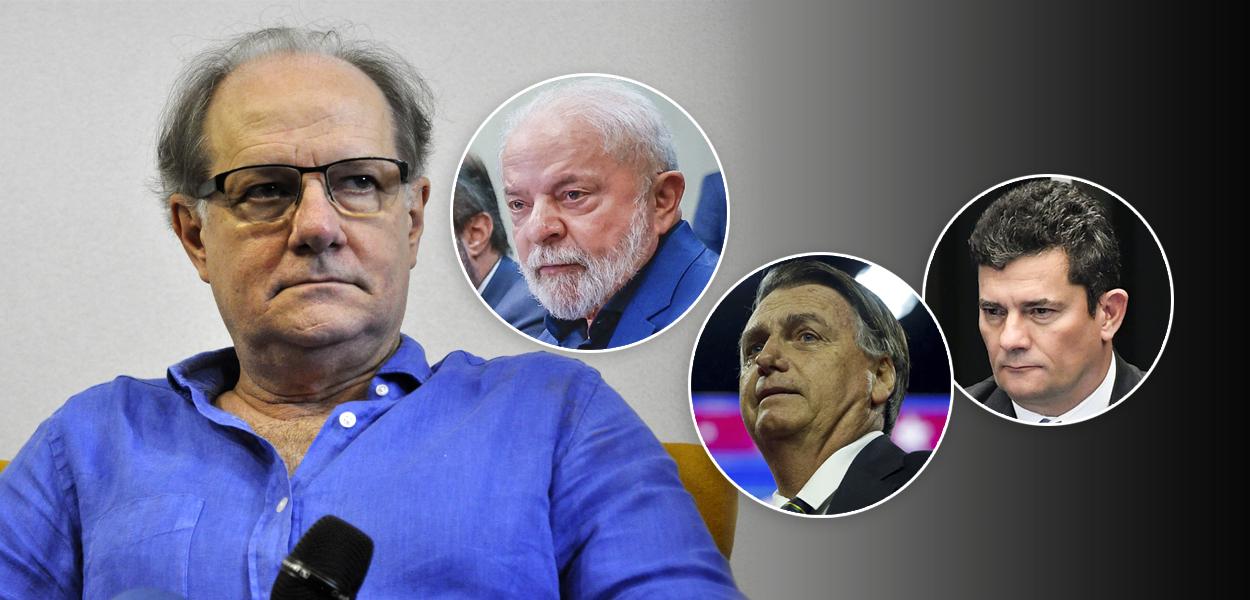 Da esq. para a dir.: Mario Vitor Santos, Luiz Inácio Lula da Silva, Jiar Bolaonaro e Sergio Moro