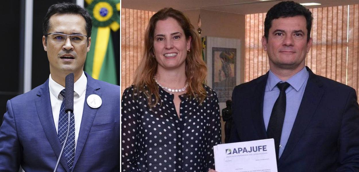 Da esq. para a dir.: Deltan Dallagnol, Gabriela Hardt e Sergio Moro