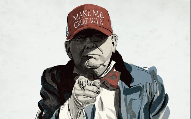 Make Me Great Again — Façam-me Grande de Novo — arte de Mr. Fish.