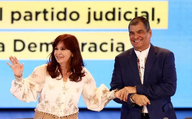 Cristina Fernández e Rafael Correa