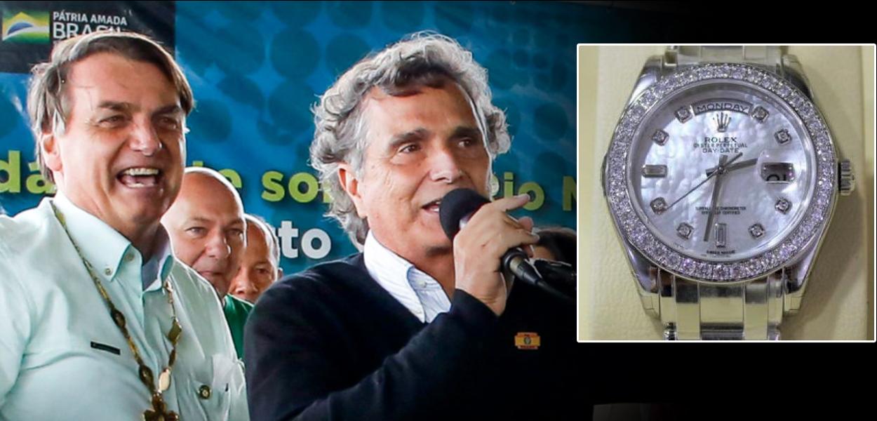 Jair Bolsonaro, Nelson Piquet e relógio Rolex