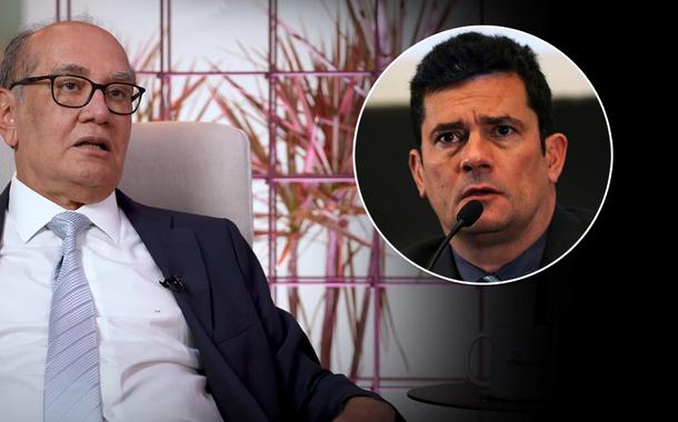 Gilmar Mendes (de óculos) e Sergio Moro