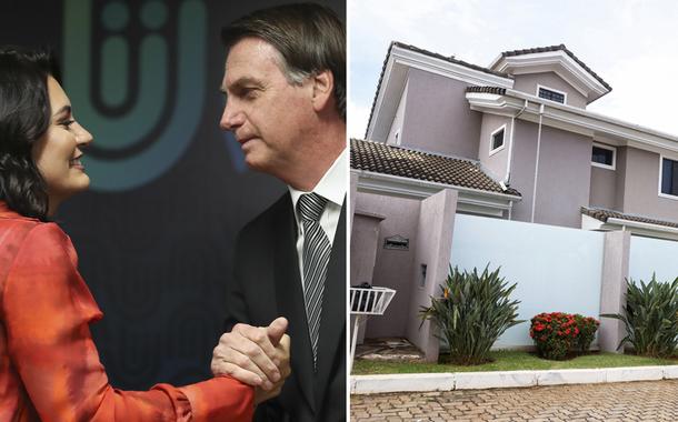 Michelle e Jair Bolsonaro e vista da casa alugada por Jair Bolsonaro em Brasília