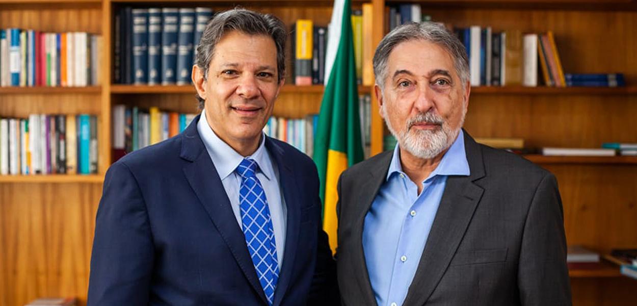 Fernando Haddad e Fernando Pimentel (Foto: Reprodução/Facebook) Fernando Haddad e Fernando Pimentel