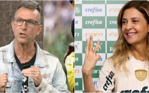 Neto e Leila Pereira, do Palmeiras