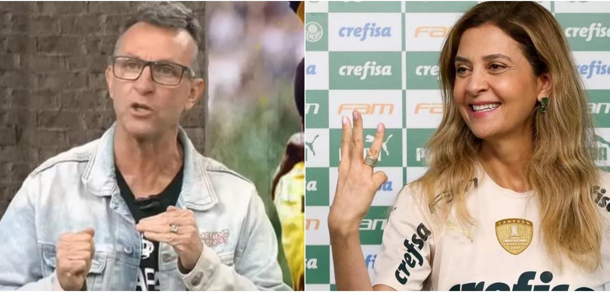 Neto e Leila Pereira, do Palmeiras