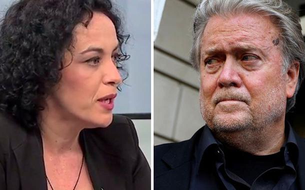 Marcia Tiburi e Steve Bannon