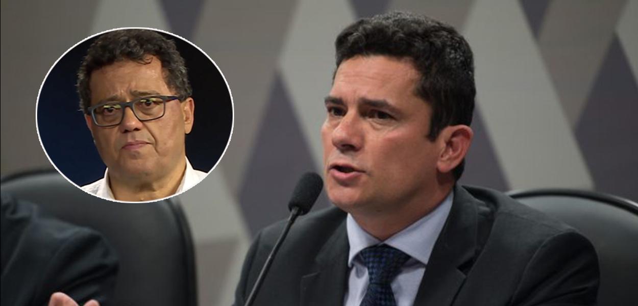 Tales Faria (à esq.) e Sergio Moro