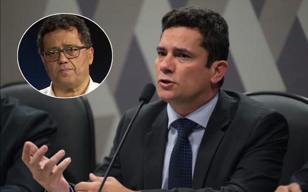 Tales Faria (à esq.) e Sergio Moro