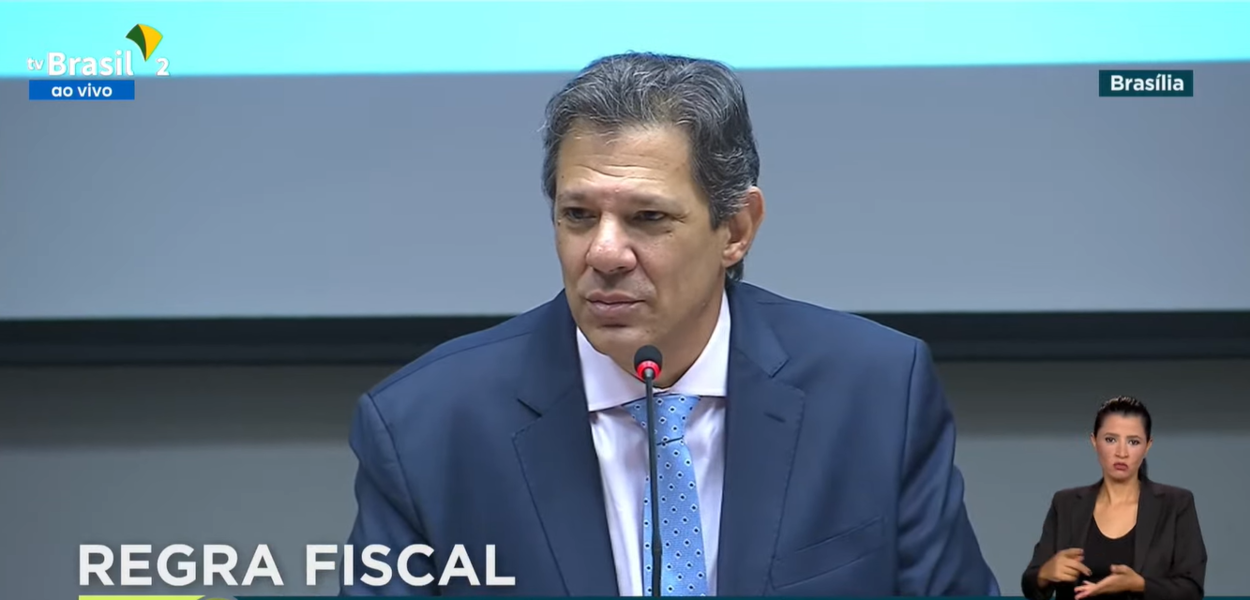 Fernando Haddad em entrevista sobre a regra fiscal